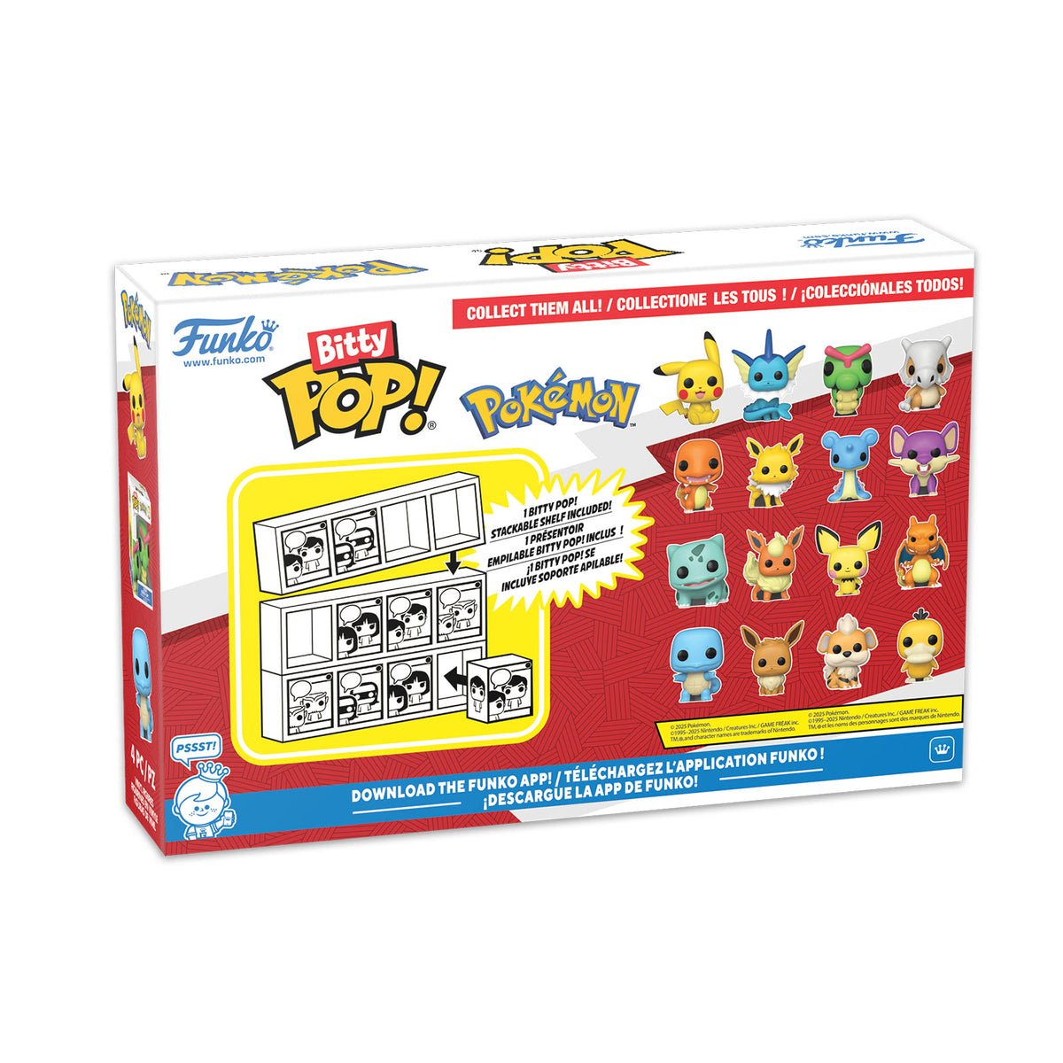 Produktbild Pokemon - Pikachu and Friends Funko Bitty Pop 4er Figuren Set Serie 1
