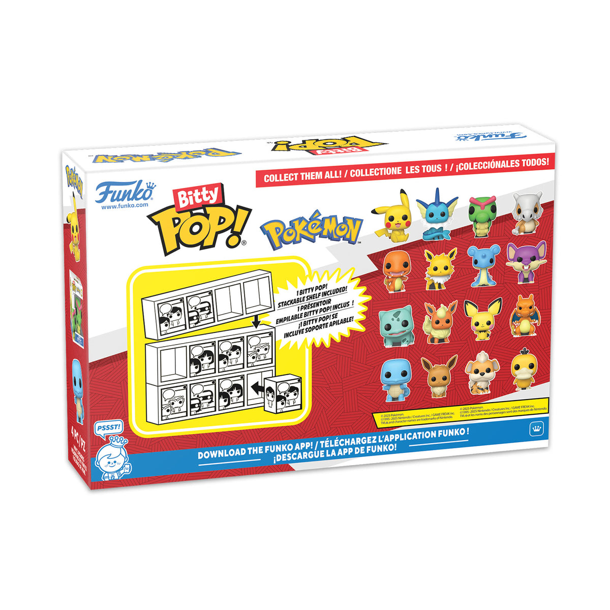Produktbild Pokemon - Schiggy and Friends Funko Bitty Pop 4er Figuren Set Serie 4