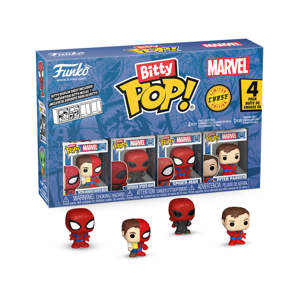 Produktbild Marvel - Spider-Man Funko Bitty Pop 4er Figuren Set Serie 4