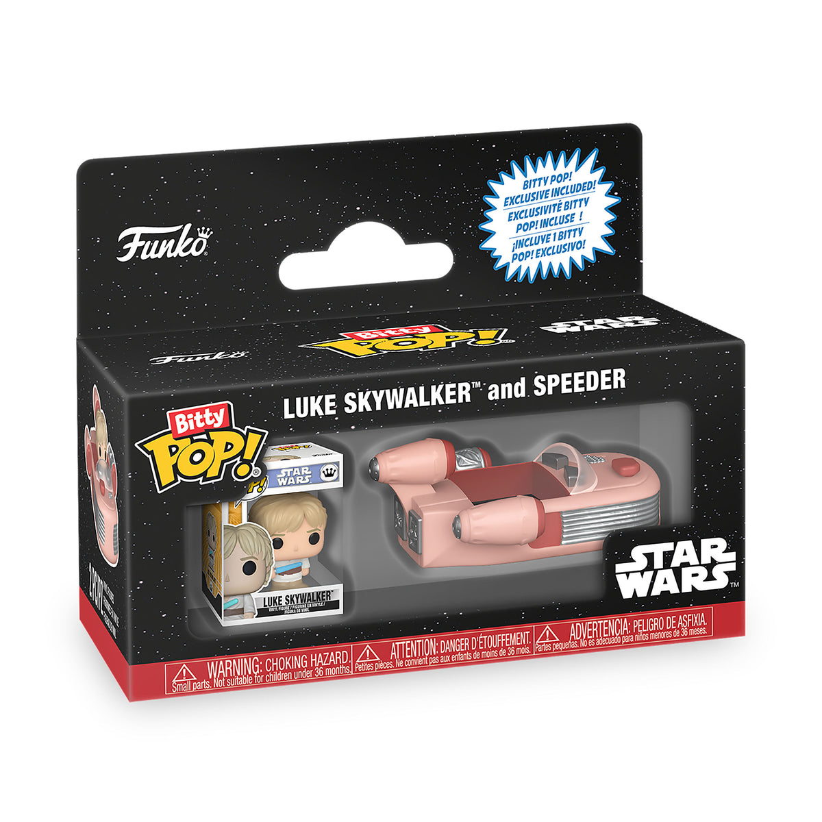 Produktbild Star Wars - Luke Skywalker mit Speeder Funko Bitty Pop Ride Figurenset