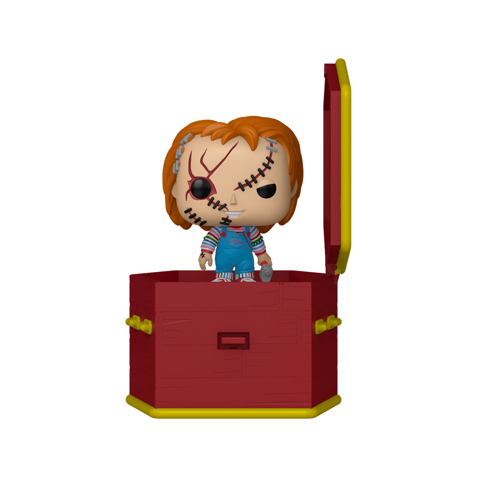 Produktbild Chucky - Scared Chucky mit Sarg Funko Pocket Pop Figur