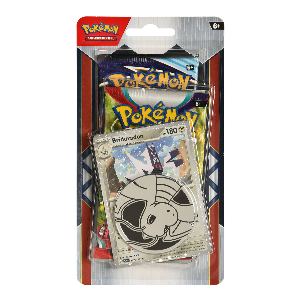 Produktbild Briduradon Sammelkarten Booster 2er Pack mit Münze - Pokemon
