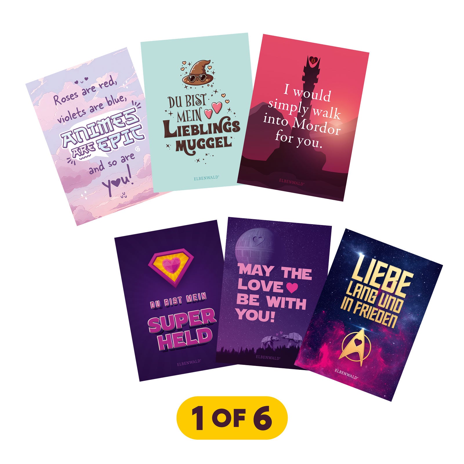 Produktbild Valentinstags-Postkarte