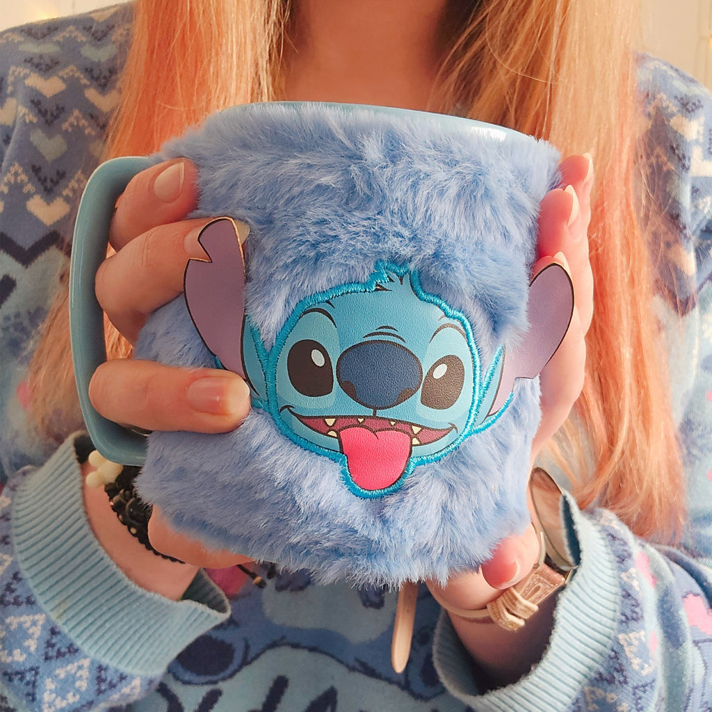 Produktbild Stitch Tasse mit Plüschüberzug - Lilo & Stitch