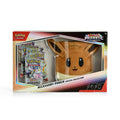 Produktbild Pokemon - Scarlet & Violet Prismatic Evolutions Sammelkarten mit Plüsch Beutel