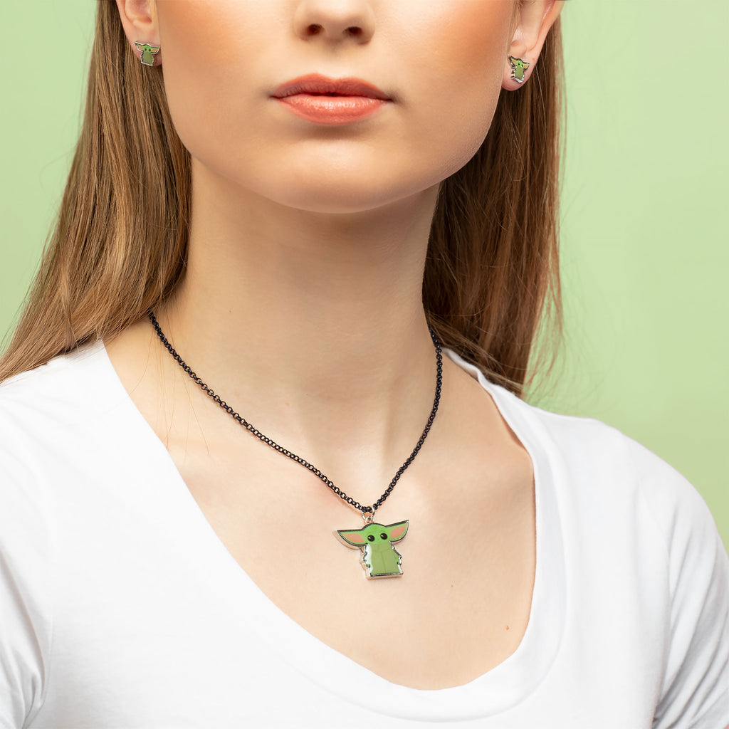 Produktbild Grogu Ohrstecker und Kette - Star Wars The Mandalorian