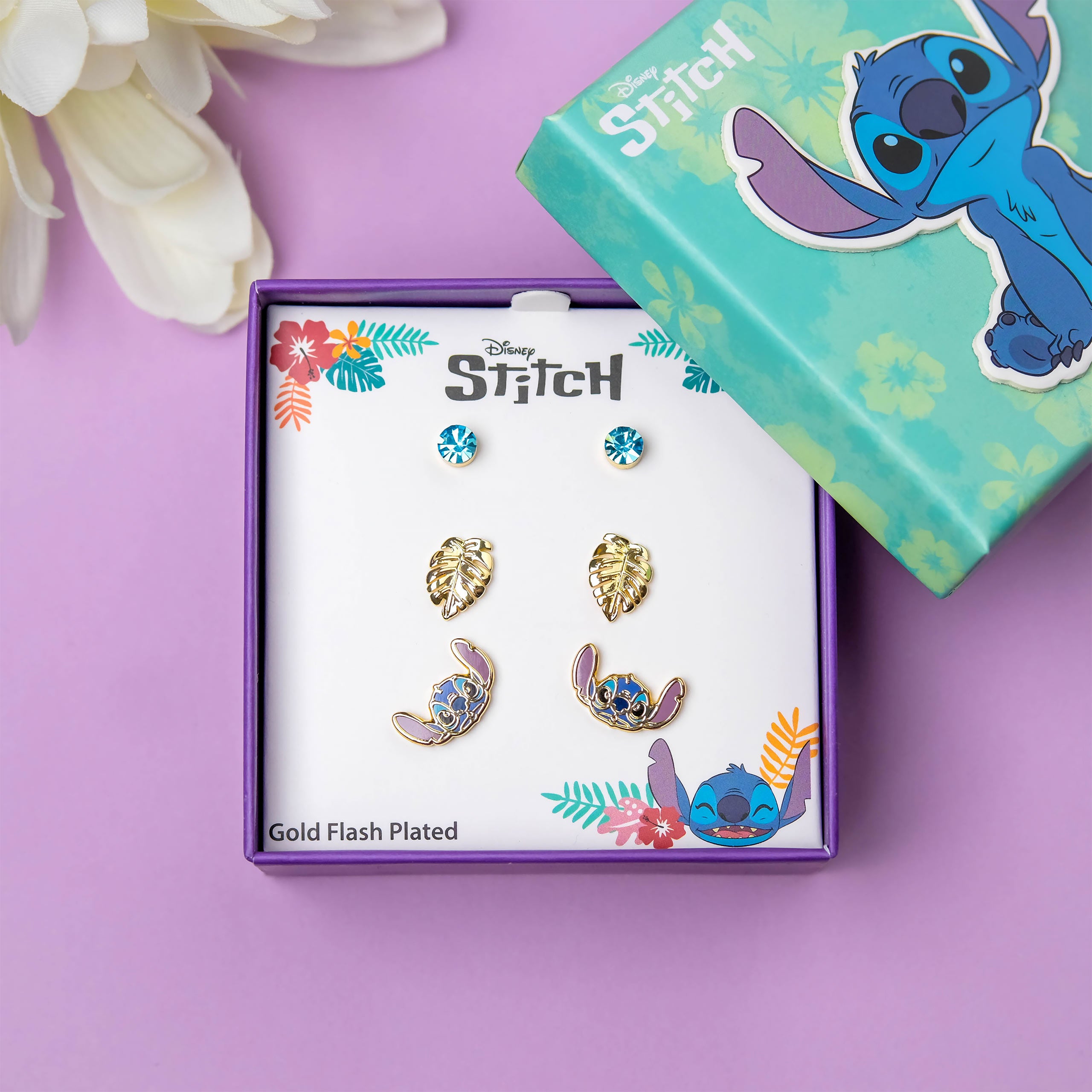 Produktbild Stitch Ohrstecker 3er Geschenkset - Lilo & Stitch