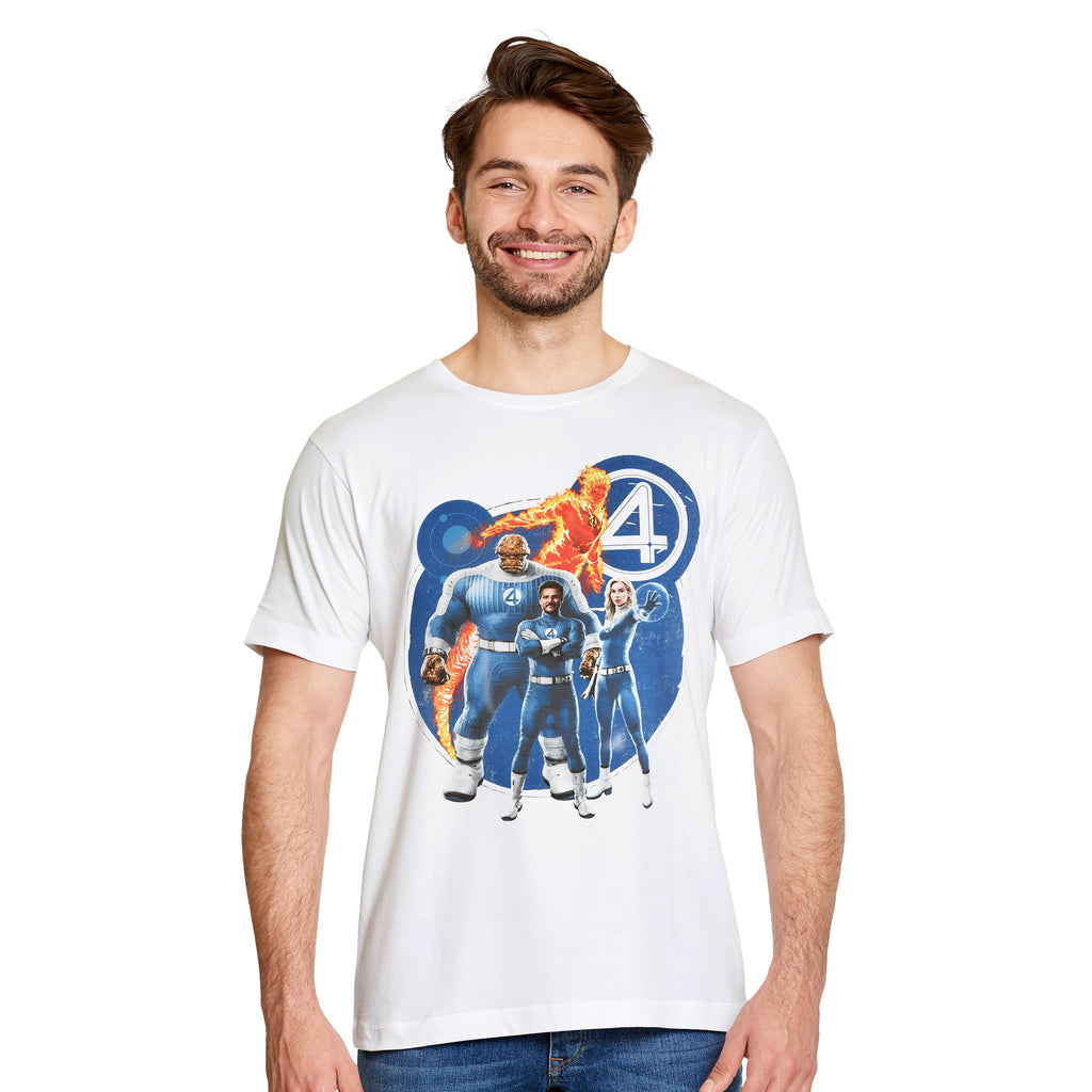 Produktbild Fantastic Four - Group T-Shirt weiß