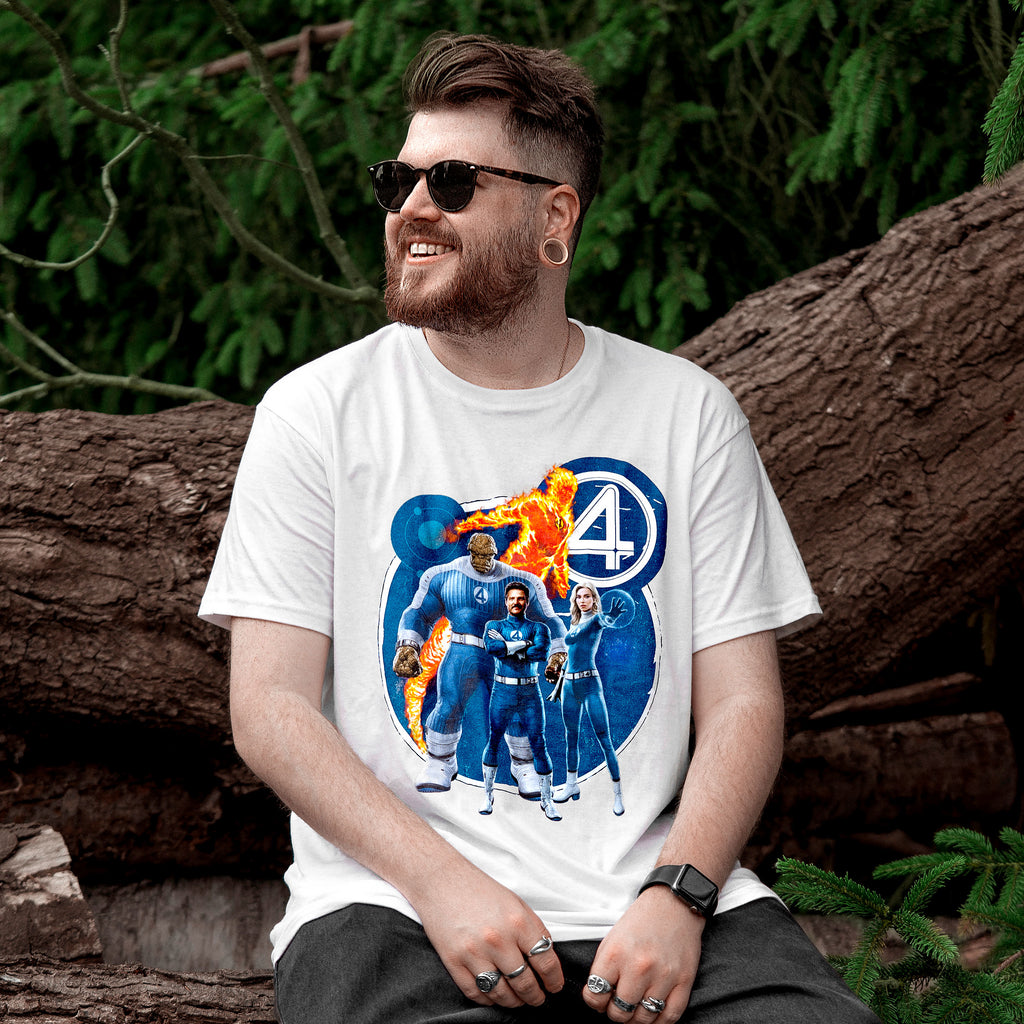 Produktbild Fantastic Four - Group T-Shirt weiß