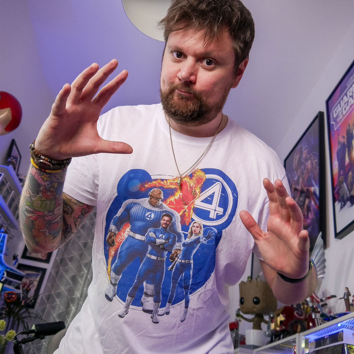 Produktbild Fantastic Four - Group T-Shirt weiß