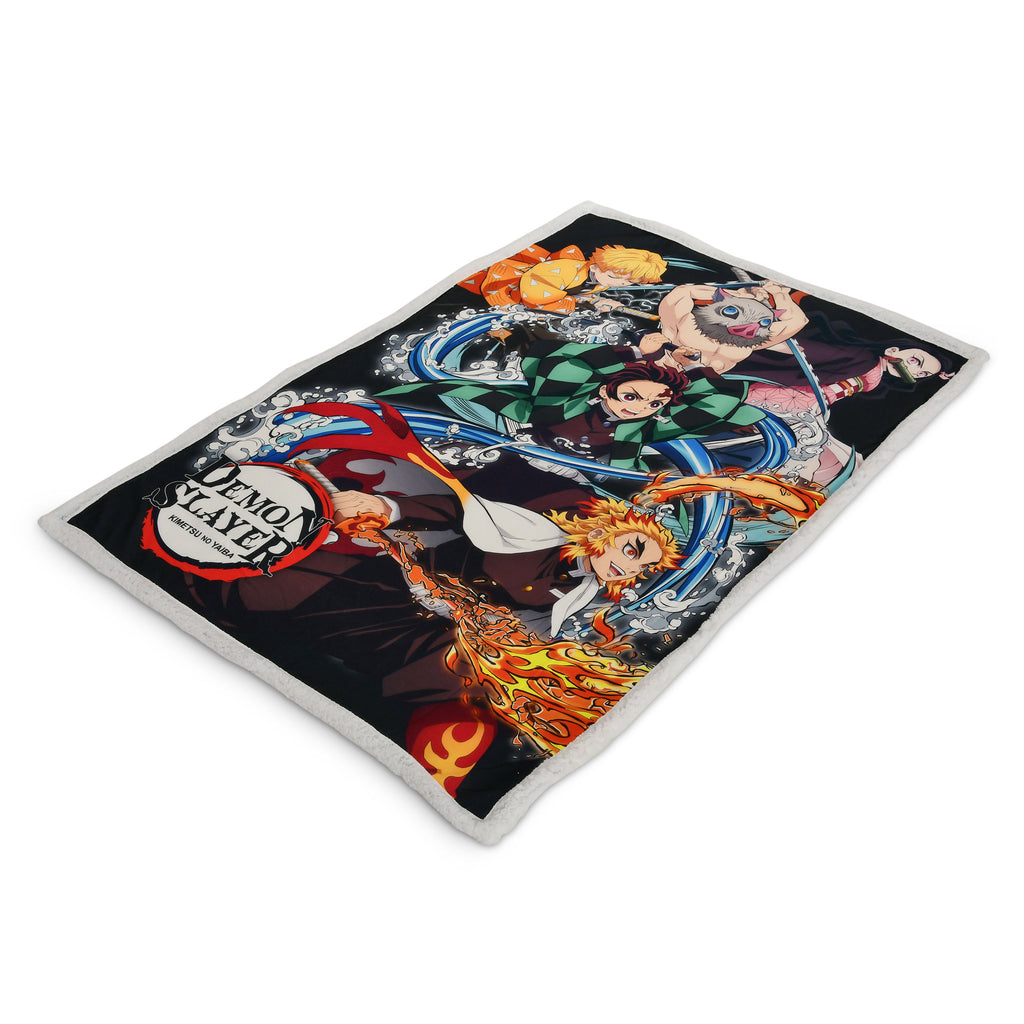 Produktbild Demon Slayer - Crew Flauschdecke mit Teddyfell