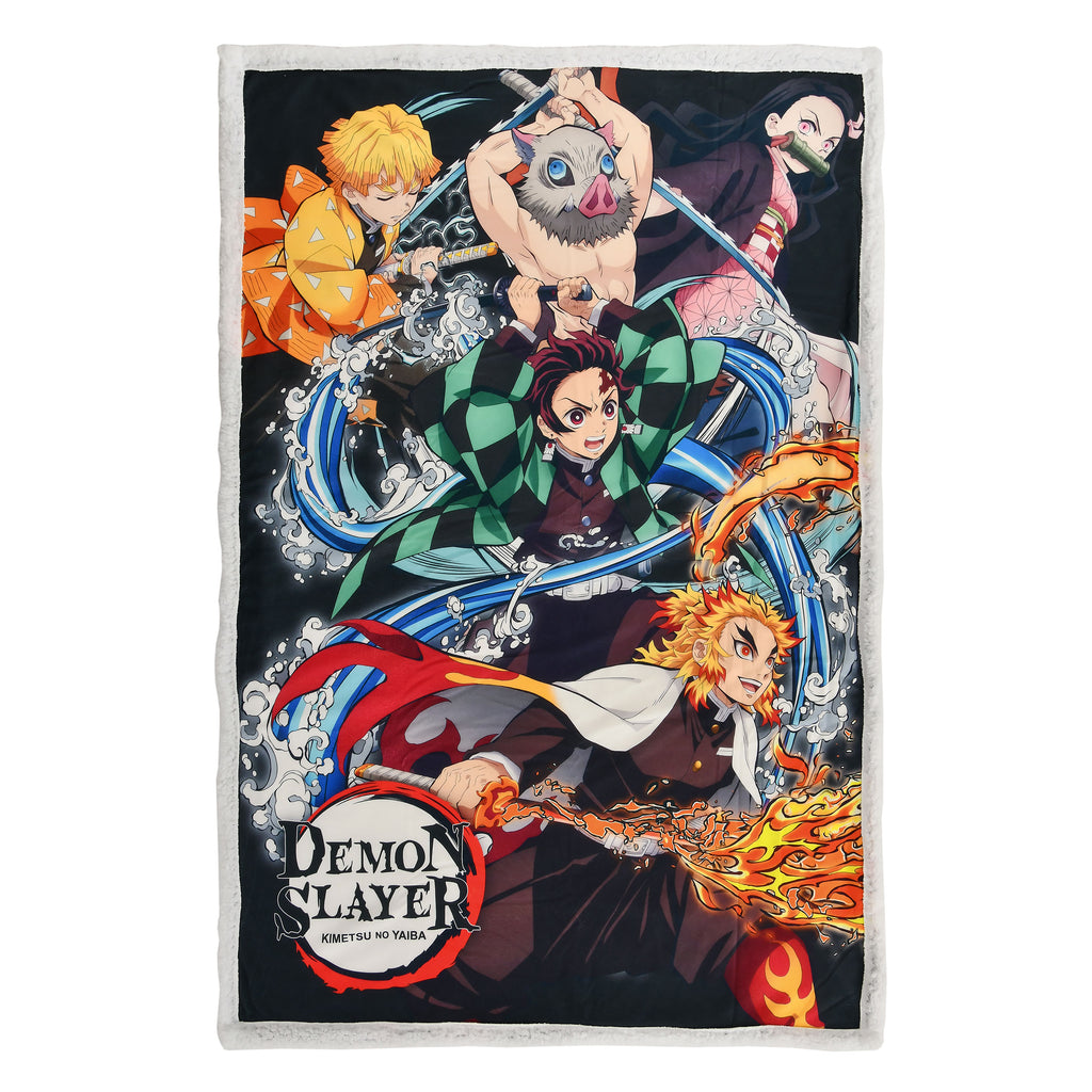 Produktbild Demon Slayer - Crew Flauschdecke mit Teddyfell