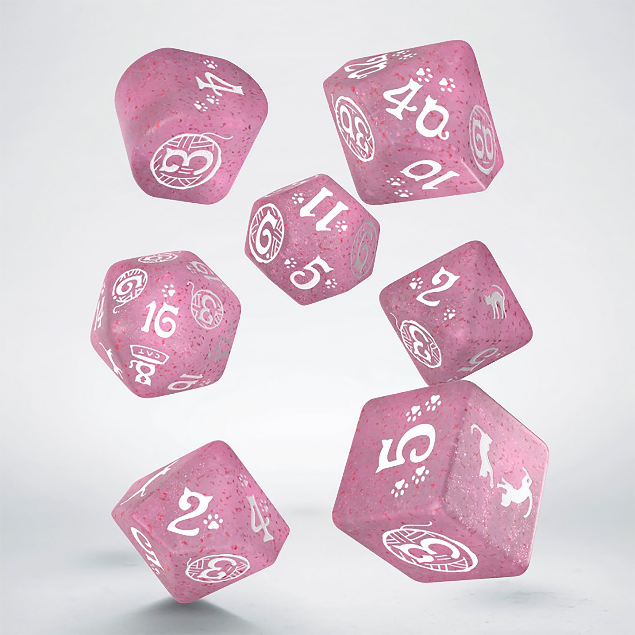 Produktbild Cats - Daisy Glitter RPG Würfel Set 7tlg