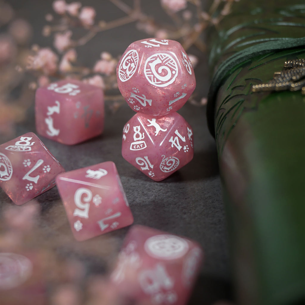 Produktbild Cats - Daisy Glitter RPG Würfel Set 7tlg