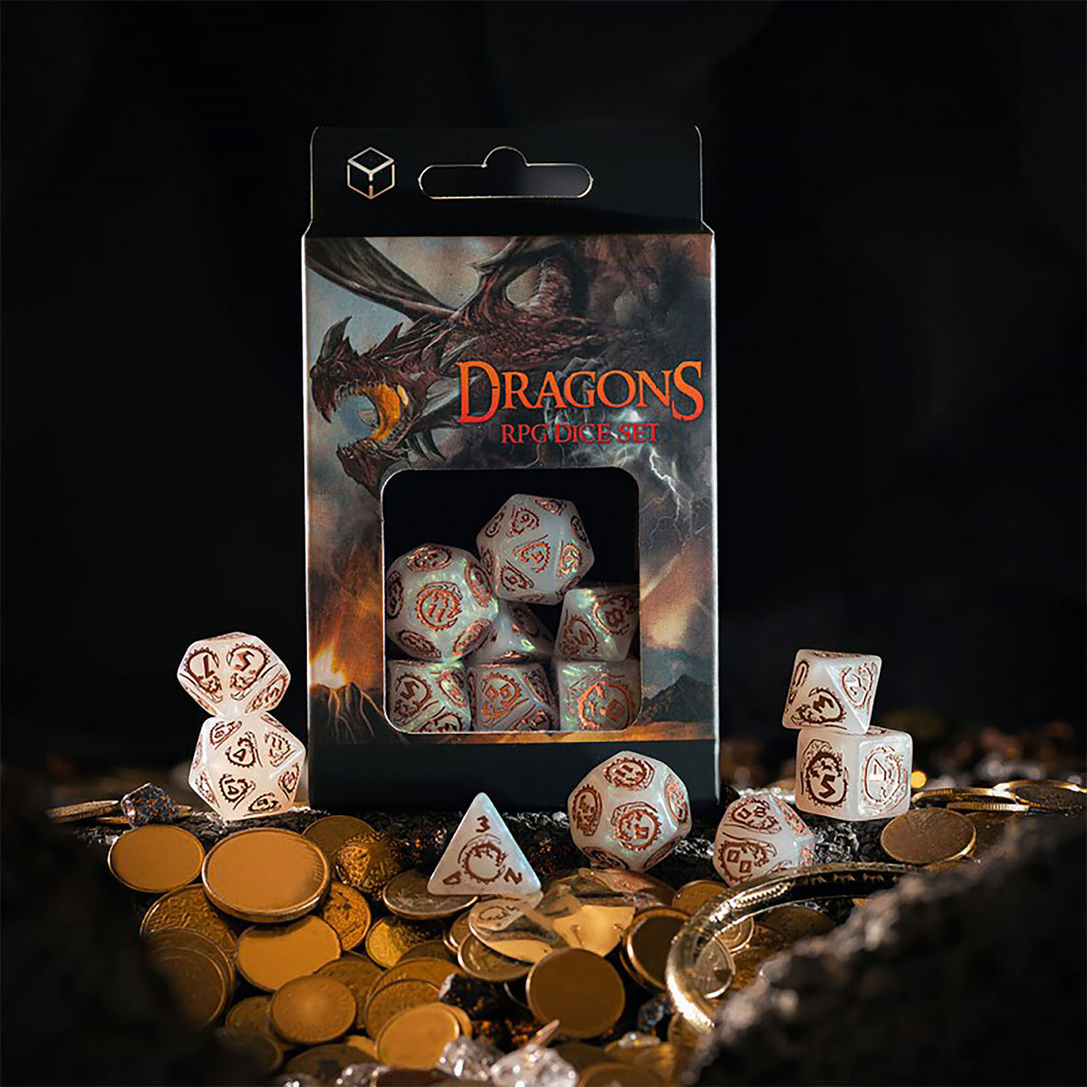 Produktbild Dragons - Quartz RPG Würfel Set 7tlg