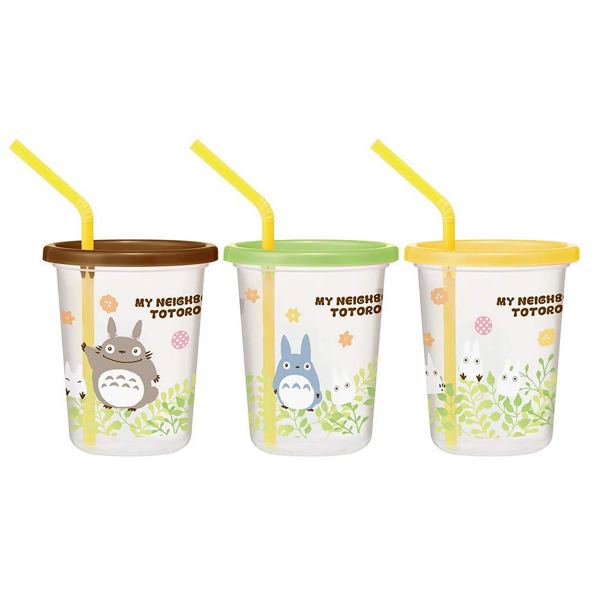 Produktbild Mein Nachbar Totoro - Totoro Becher mit Strohhalm 3er Set