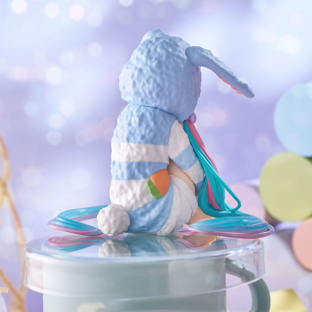 Produktbild Hatsune Miku - Miku Rabbit Ear Hood Pajama Blue Noodle Stopper Figur