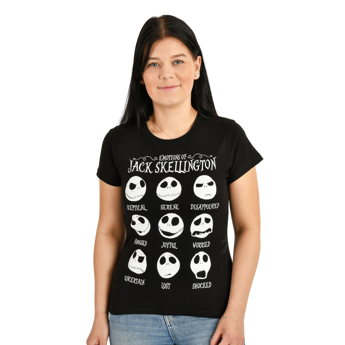Produktbild Nightmare Before Christmas - Jack Emotions T-Shirt Damen schwarz