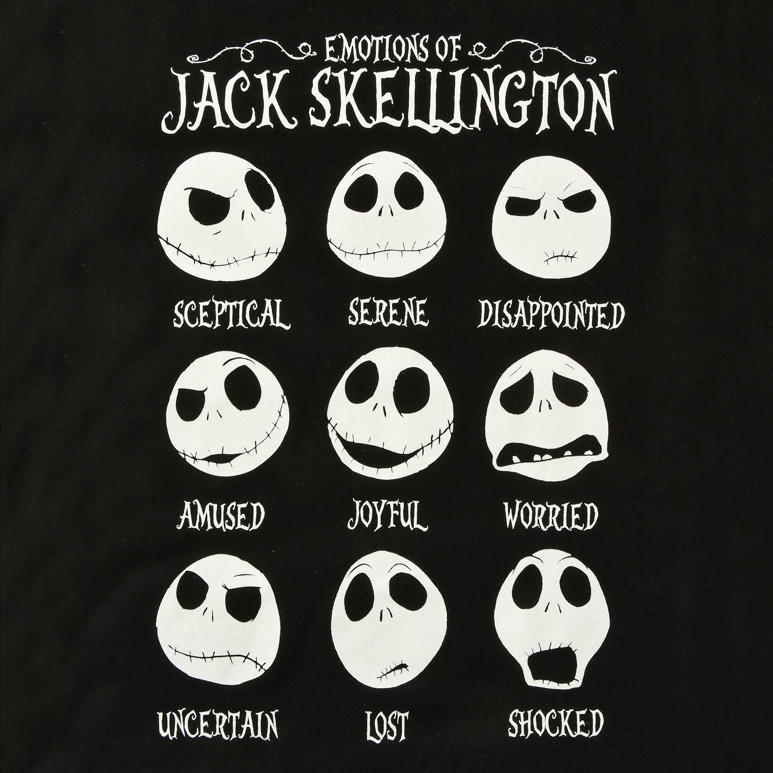 Produktbild Nightmare Before Christmas - Jack Emotions T-Shirt Damen schwarz