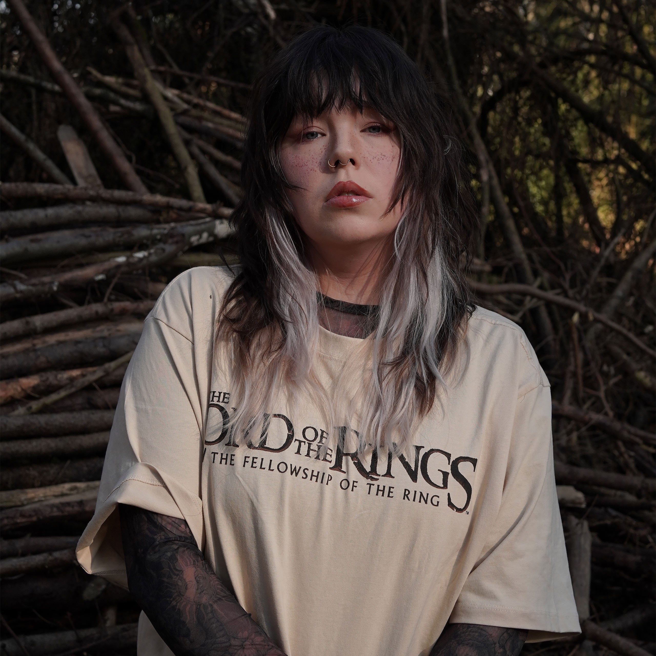 Produktbild Der Herr der Ringe - Gefährten Rohan und Gondor Oversize T-Shirt beige