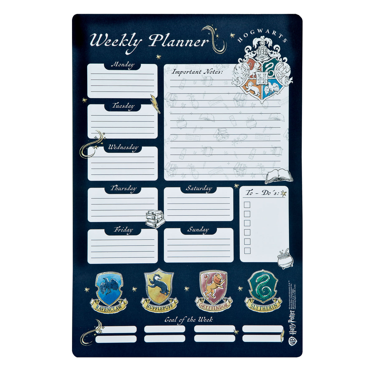 Produktbild Harry Potter - Hogwarts Wappen Wochenplaner