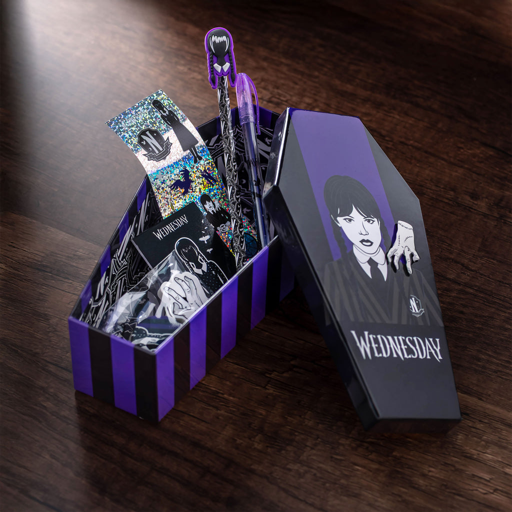 Product image Wednesday Addams 8-piece stationery set