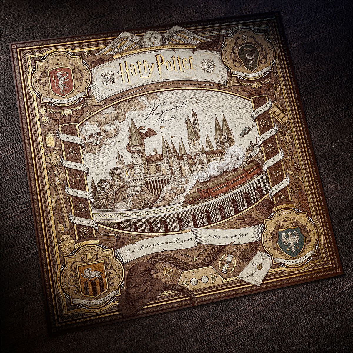 Produktbild Harry Potter - Hogwarts Schloss Premium Puzzle