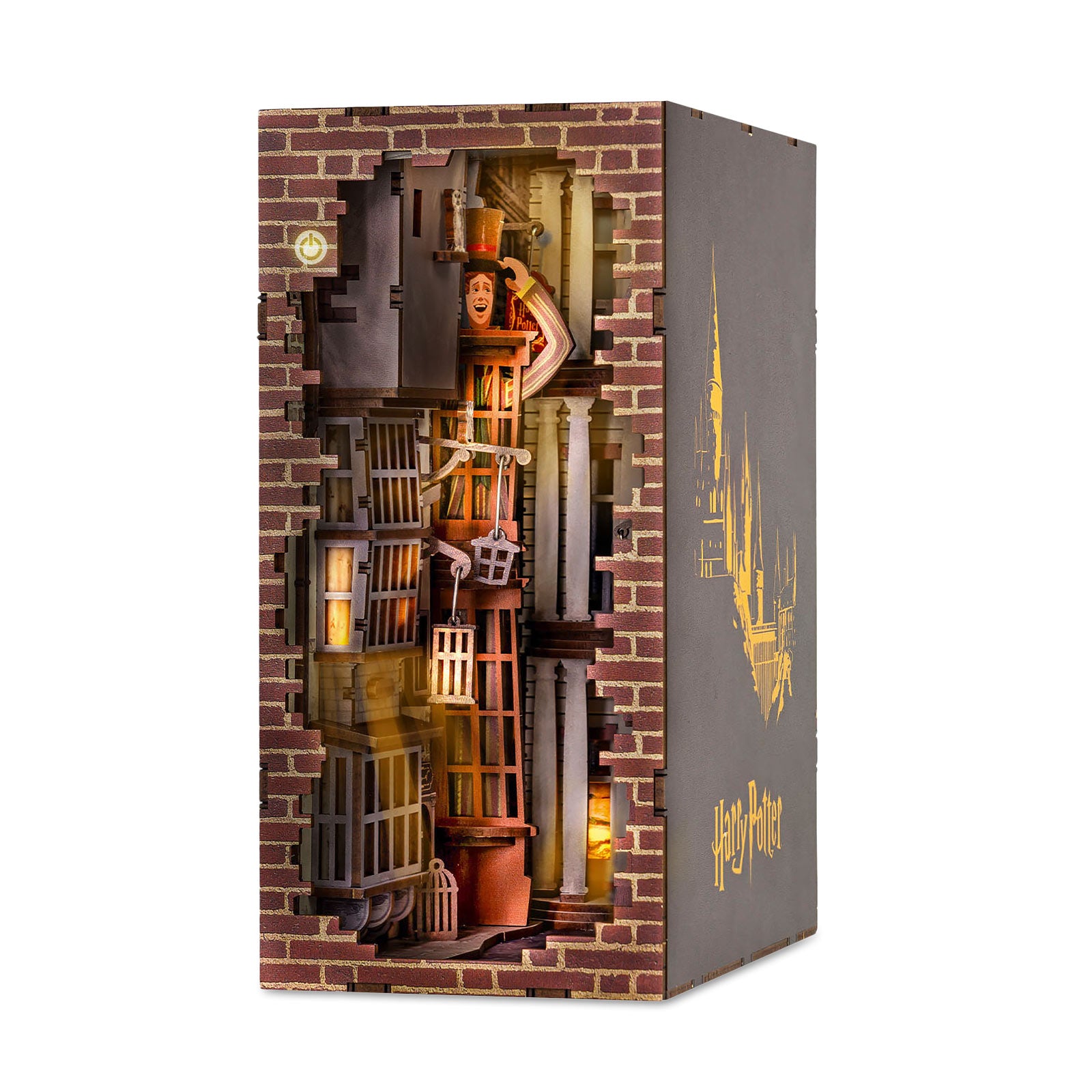Produktbild Harry Potter - Winkelgasse Book Nook Modell Bausatz Holz