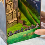 Produktbild Der Herr der Ringe - Minas Tirith Book Nook Modell Bausatz Holz