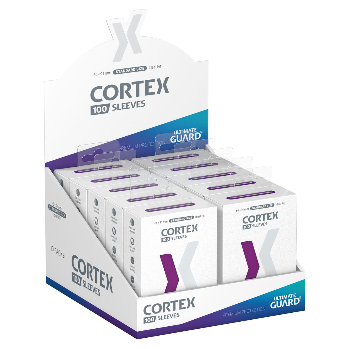Produktbild Cortex Kartenhüllen lila 100er Set Ultimate Guard für TCG Standardgröße