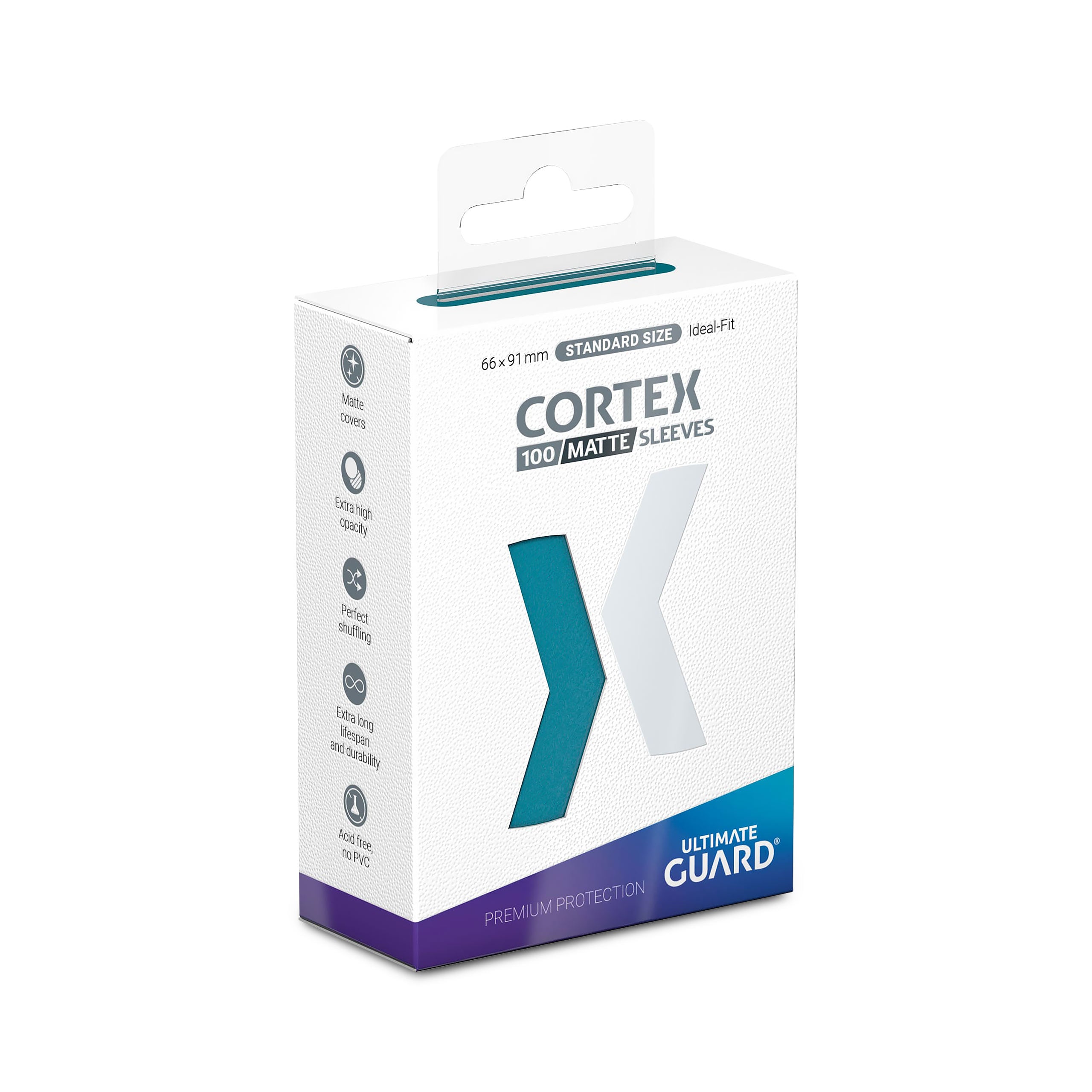 Produktbild Cortex Kartenhüllen matt-petrolblau 100er Set Ultimate Guard für TCG Standartgröße
