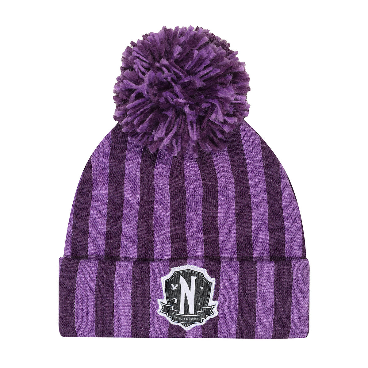 Produktbild Wednesday - Nevermore Logo Mütze mit Bommel