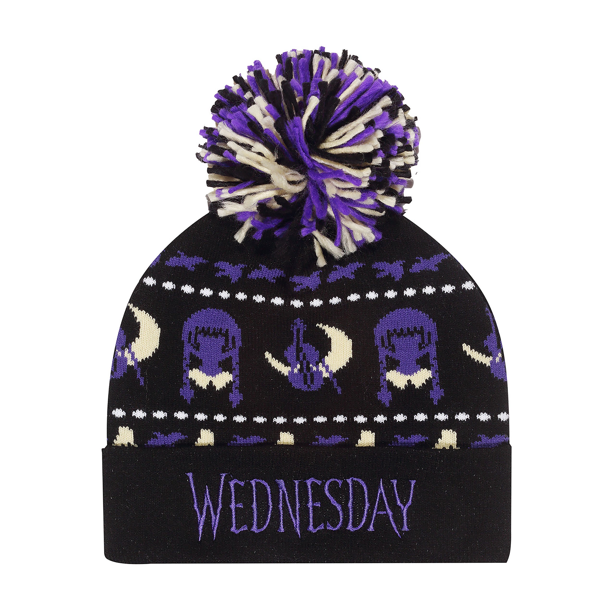 Produktbild Wednesday - Midnight Mütze mit Bommel
