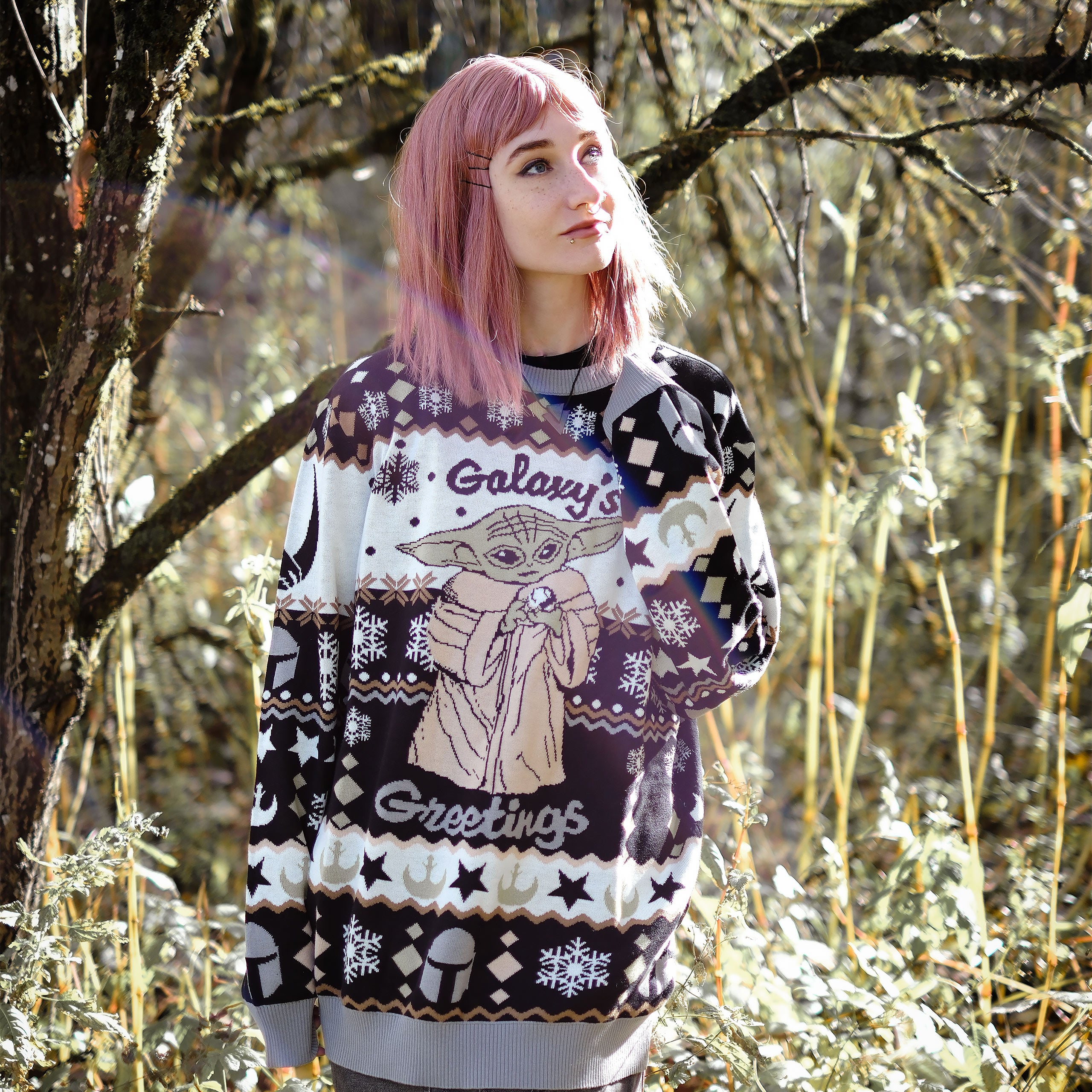 Produktbild Grogu Galaxys Greetings Strickpullover - Star Wars The Mandalorian