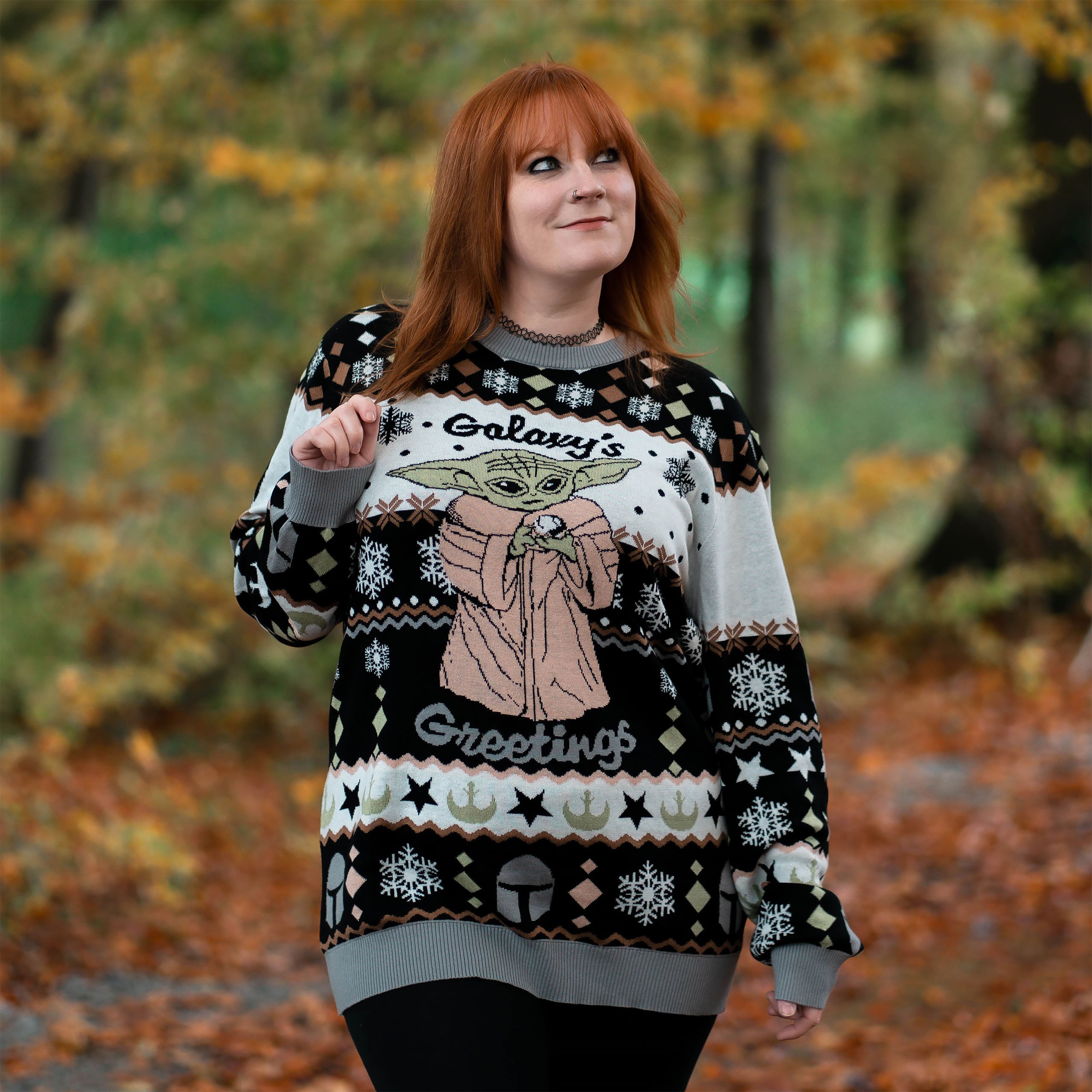 Produktbild Grogu Galaxys Greetings Strickpullover - Star Wars The Mandalorian