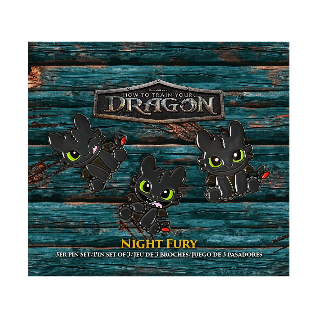 Product image How to Train Your Dragon - Toothless Pins 3-Pack