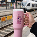 Produktbild Lilo & Stitch - Angel To Go Becher mit Strohhalm
