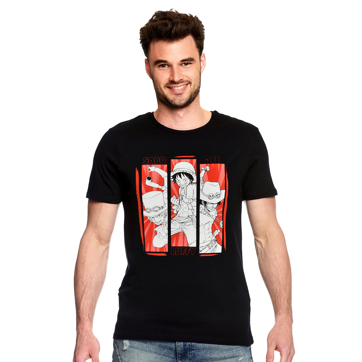 Produktbild One Piece - Crew T-Shirt schwarz