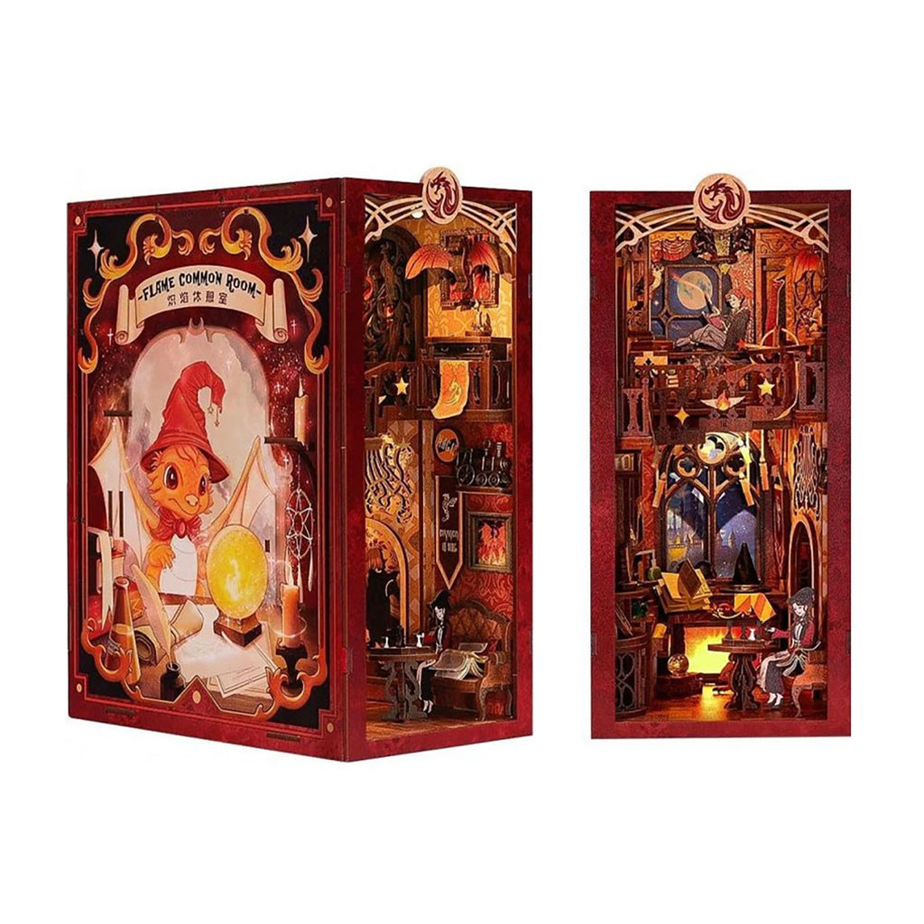 Produktbild Flame Common Room Book Nook Modell Bausatz Holz für Harry Potter Fans