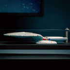 Produktbild Enterprise NCC 1701-D Wandplakette mit Modell Replik - Star Trek