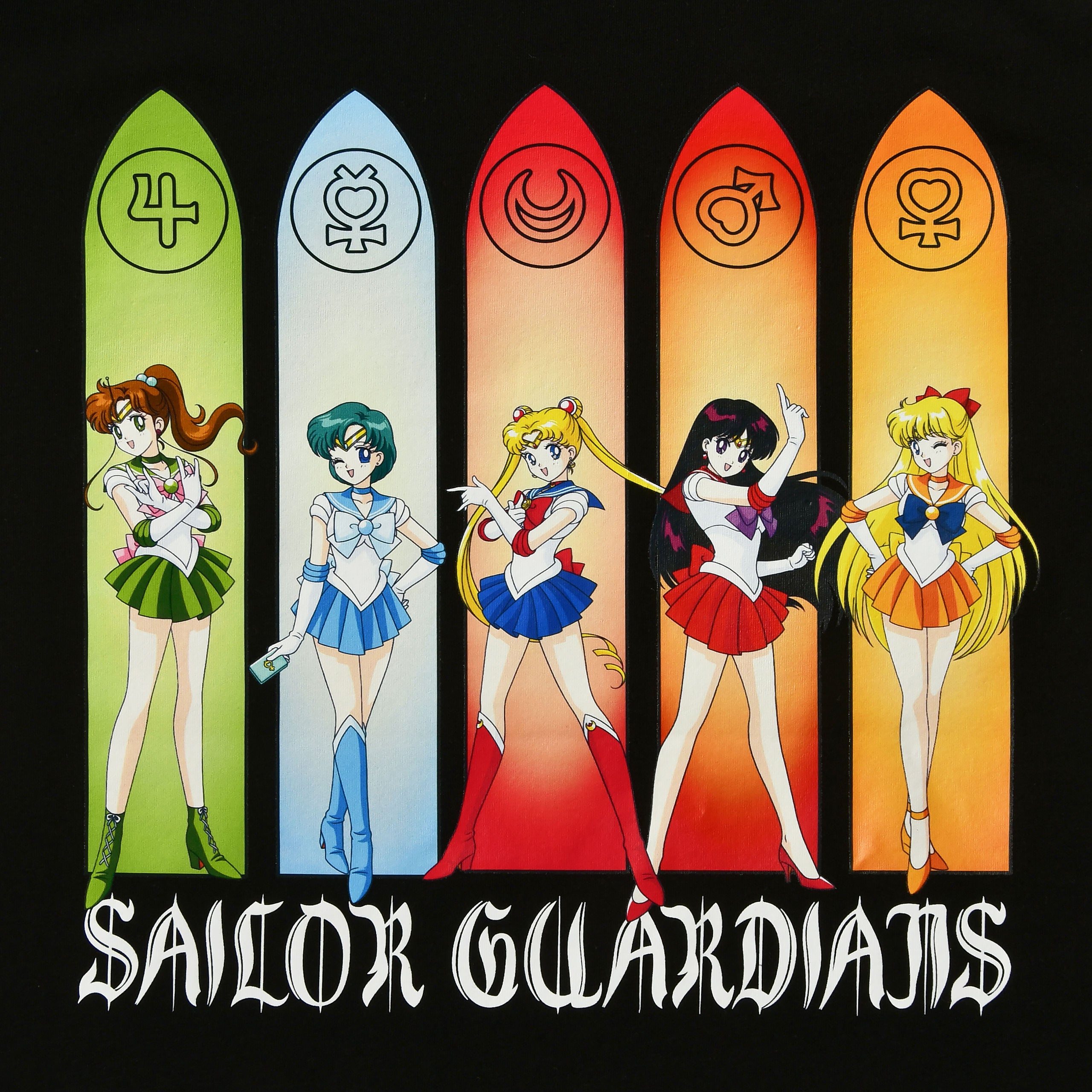 Produktbild Sailor Moon - Sailor Guardians Inner Senshi T-Shirt schwarz