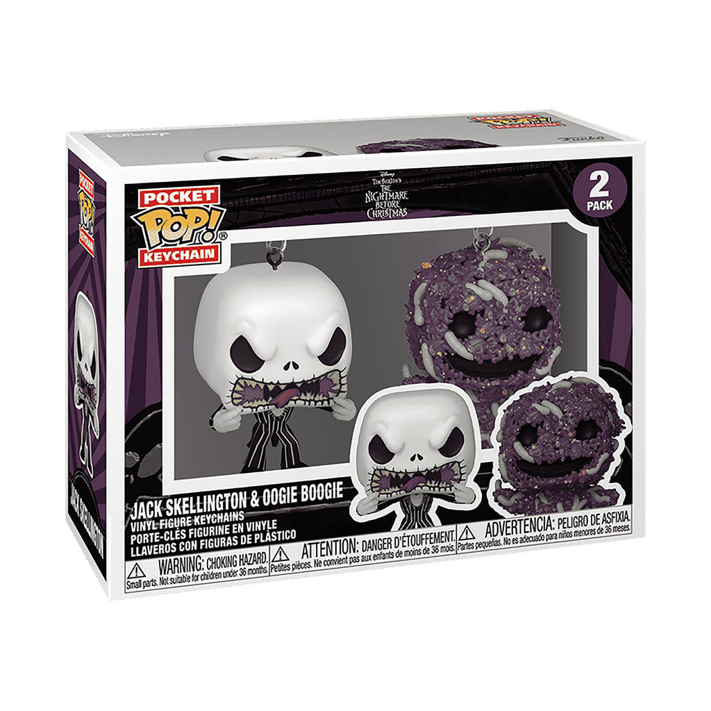 Produktbild Nightmare Before Christmas - Jack und Oogie Funko Pop Schlüsselanhänger 2er Set