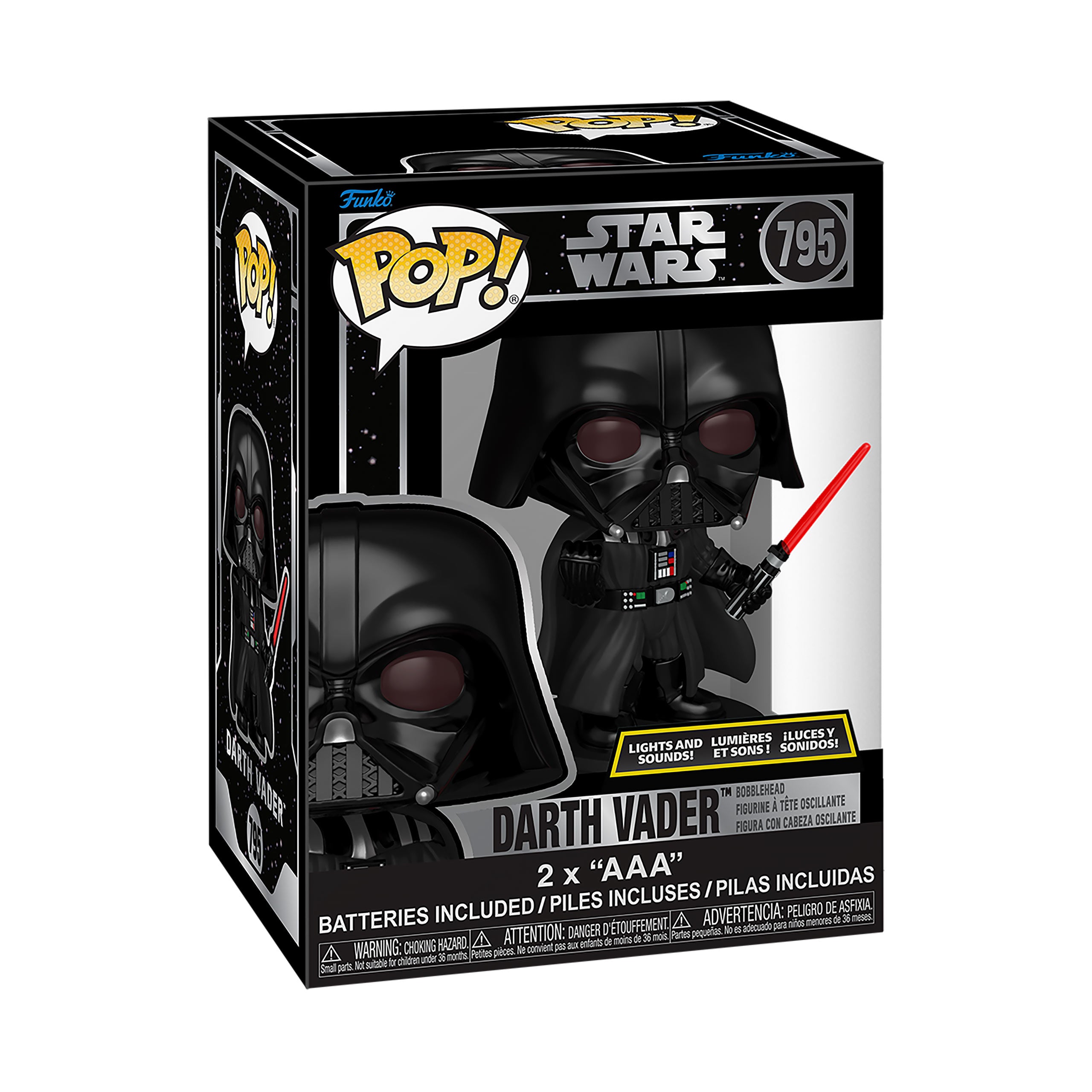 Produktbild Darth Vader Funko Pop Wackelkopf-Figur mit Licht und Sound - Star Wars