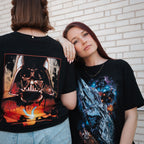 Produktbild Star Wars - Galaxy Ship Poster T-Shirt schwarz