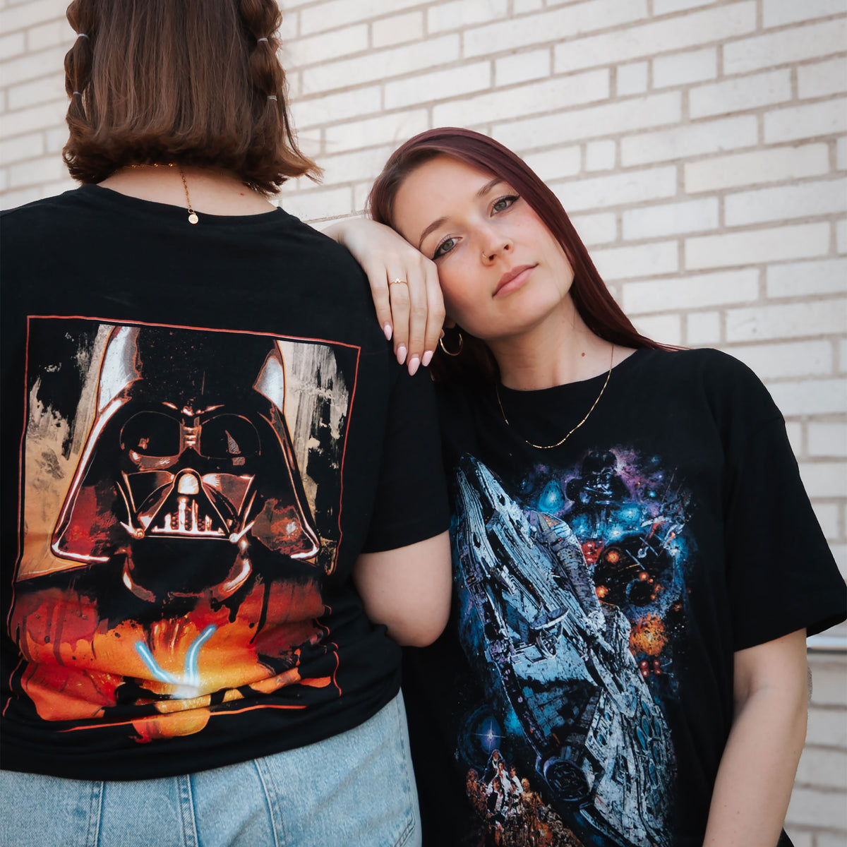 Produktbild Star Wars - Galaxy Ship Poster T-Shirt schwarz