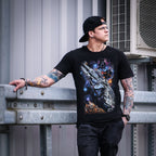 Produktbild Star Wars - Galaxy Ship Poster T-Shirt schwarz