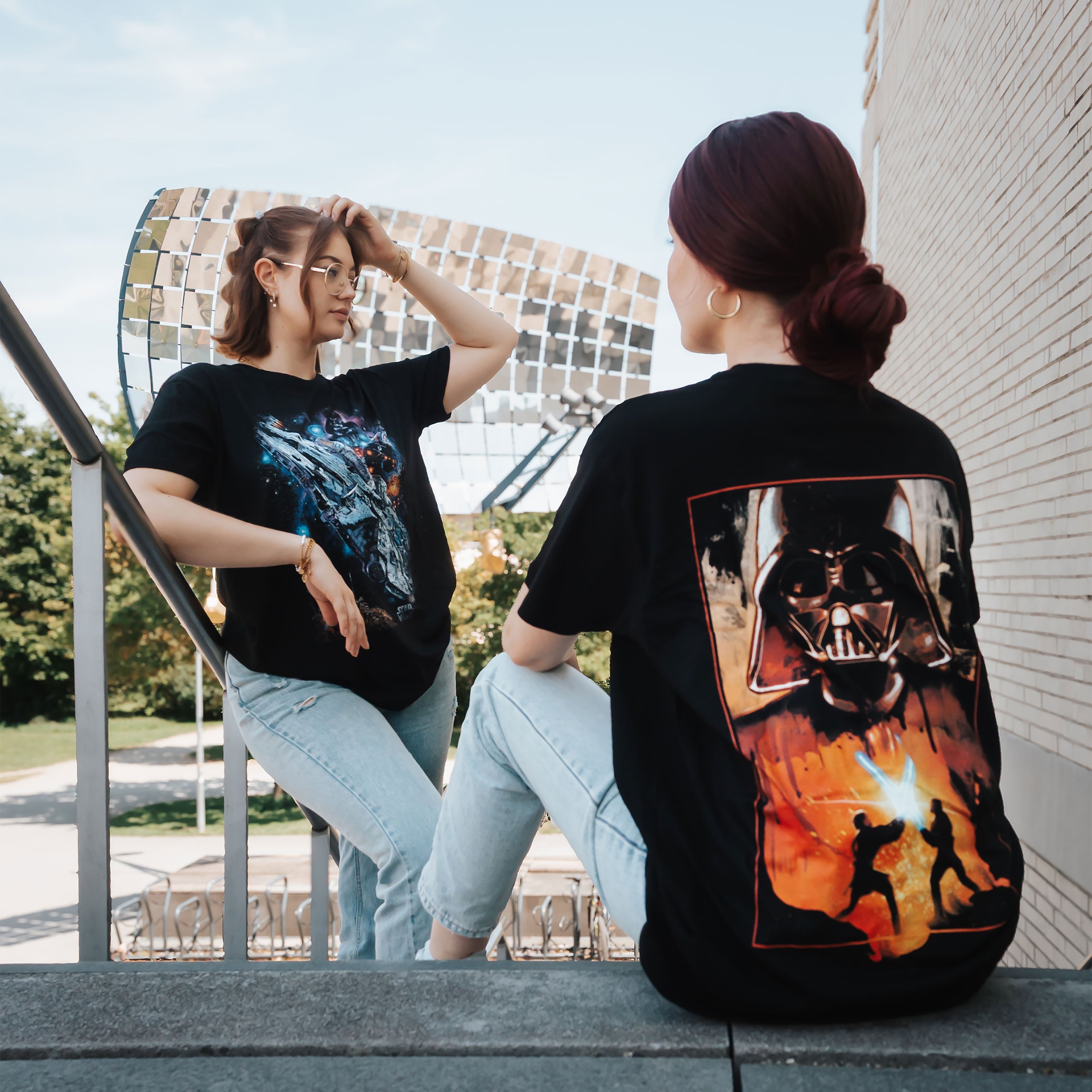 Produktbild Star Wars - Galaxy Ship Poster T-Shirt schwarz