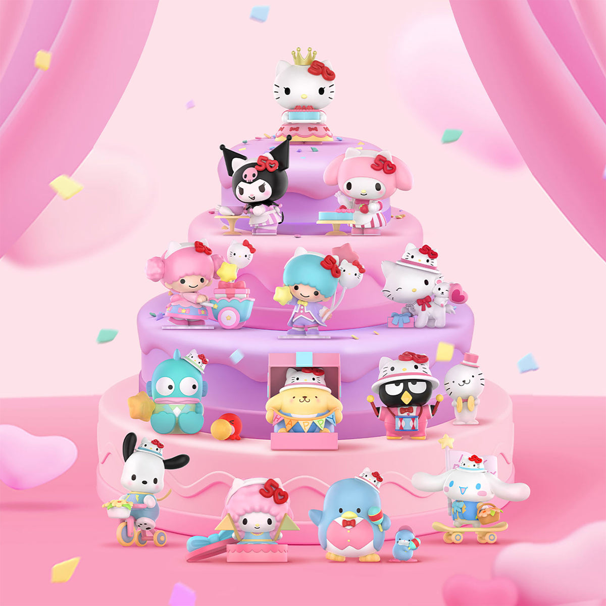 Produktbild Sanrio - Characters Hello Kitty 50th Anniversary Series POP MART Mystery Figuren Display