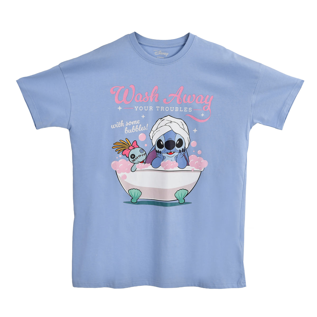 Produktbild Stitch Wash Away Longshirt blau - Lilo & Stitch