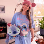 Produktbild Stitch Wash Away Longshirt blau - Lilo & Stitch